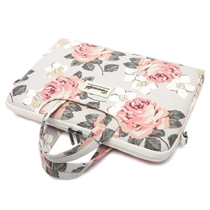Canvaslife Laptop Bag 1516 White Flowers