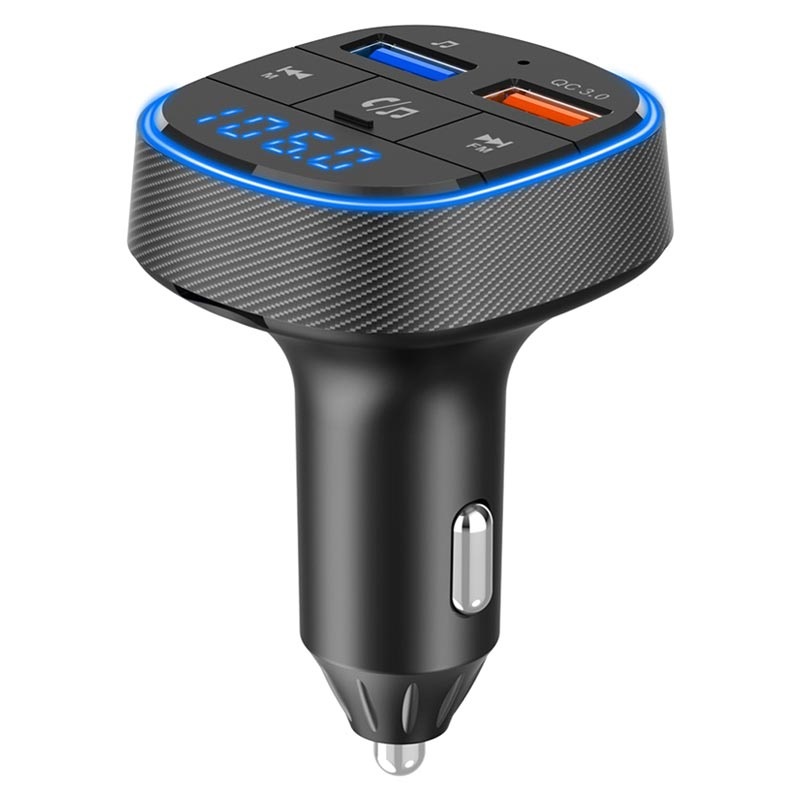 Car Charger & Bluetooth FM Transmitter BC57 Black