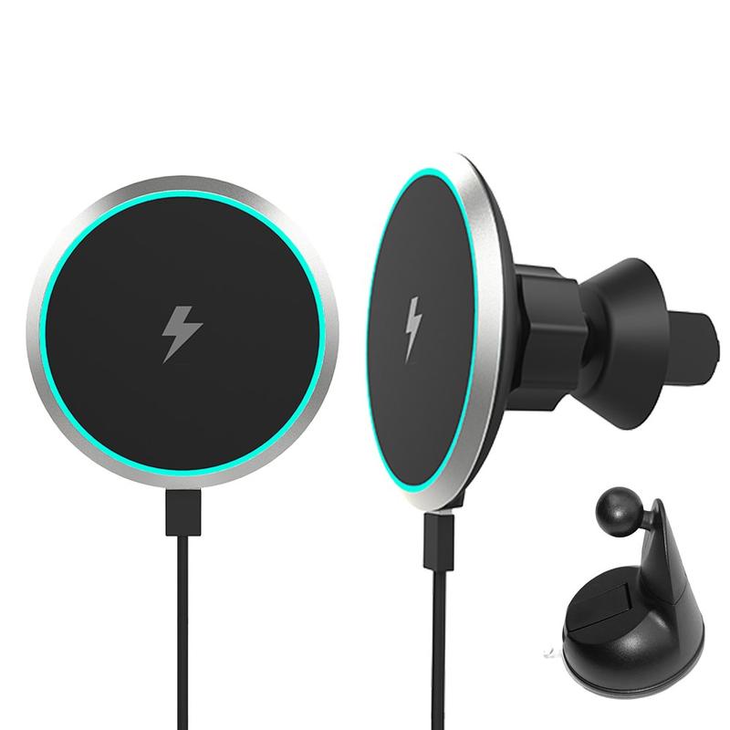 Car Kit 15W Fast Charging Wireless Charger for iPhone 12/13/14/15