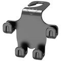 Car Seat Headrest Hook Organizer with Phone Holder - Black