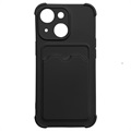 Card Armor Series iPhone 13 Mini Silicone Case - Black