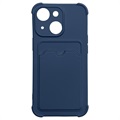 Card Armor Series iPhone 13 Mini Silicone Case - Navy Blue