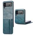 Card Series Samsung Galaxy Z Flip4 5G Wallet Case - Blue