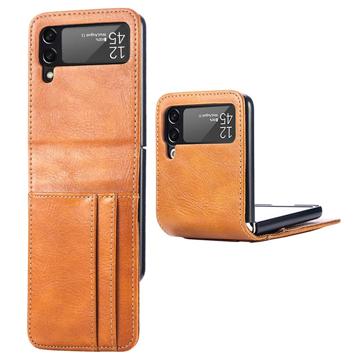 Card Series Samsung Galaxy Z Flip4 5G Wallet Case - Brown