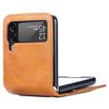 Card Series Samsung Galaxy Z Flip4 5G Wallet Case - Brown