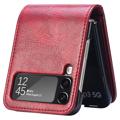 Card Series Samsung Galaxy Z Flip4 5G Wallet Case - Red