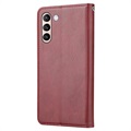 Card Set Series Samsung Galaxy S21 FE 5G Wallet Case - Wine Red