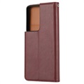 Card Set Series Samsung Galaxy S21 5G Wallet Case - Wine Red