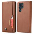 Samsung Galaxy S24 Ultra Card Set Series Wallet Case - Brown