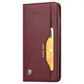 Card Set Series Samsung Galaxy A22 4G Wallet Case - Wine Red