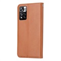 Card Set Series Xiaomi Redmi Note 11 Pro/Note 11 Pro+ Wallet Case - Brown