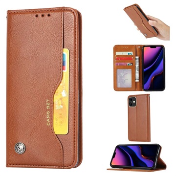 Card Set Series iPhone 11 Wallet Case - Brown