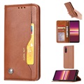 Card Set Series Sony Xperia 5 Wallet Case - Brown