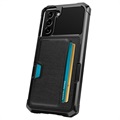 Card Slot Samsung Galaxy S21 5G Hybrid Case - Black