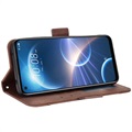 Cardholder Series HTC Desire 22 Pro Wallet Case - Brown