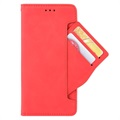 Cardholder Series HTC Desire 22 Pro Wallet Case - Red