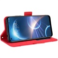 Cardholder Series HTC Desire 22 Pro Wallet Case - Red