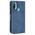 Cardholder Series Motorola Moto E20 Wallet Case - Blue