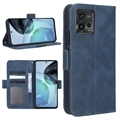 Cardholder Series Motorola Moto G72 Wallet Case - Blue