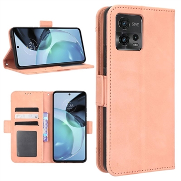 Cardholder Series Motorola Moto G72 Wallet Case - Pink