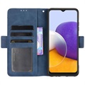 Cardholder Series Samsung Galaxy A22 5G, Galaxy F42 5G  Wallet Case - Blue