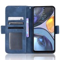 Cardholder Series Motorola Moto G22 Wallet Case - Blue