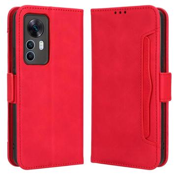 Cardholder Series Xiaomi 12T/12T Pro Wallet Case - Red