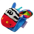 Cartoon Animal Plush Baby Wrist Rattle - Donkey