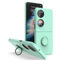 Huawei P50 Pocket Case with Ring Holder - Light Cyan