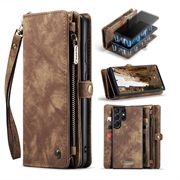 Samsung Galaxy S23 Ultra 5G Caseme 008 2-in-1 Multifunctional Wallet Case - Brown