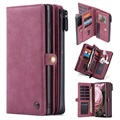 Caseme 2-in-1 Multifunctional Samsung Galaxy S21+ 5G Wallet Case - Wine Red