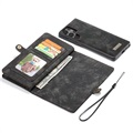 Caseme 2-in-1 Multifunctional Samsung Galaxy S22 Ultra 5G Wallet Case - Black