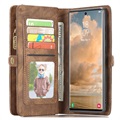 Caseme 2-in-1 Multifunctional Samsung Galaxy S22 Ultra 5G Wallet Case - Brown