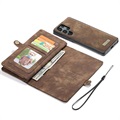 Caseme 2-in-1 Multifunctional Samsung Galaxy S22 Ultra 5G Wallet Case - Brown