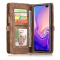 Caseme 2-in-1 Multifunctional Samsung Galaxy S10 Wallet Case - Brown