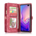 Caseme 2-in-1 Multifunctional Samsung Galaxy S10+ Wallet Case - Red