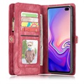 Caseme 2-in-1 Multifunctional Samsung Galaxy S10 Wallet Case - Red