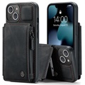 Caseme C20 Zipper Pocket iPhone 13 Hybrid Case - Black