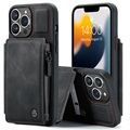 Caseme C20 Zipper Pocket iPhone 13 Pro Hybrid Case - Black