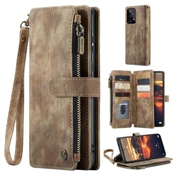 Caseme C30 Multifunctional Samsung Galaxy A53 5G Wallet Case - Brown