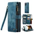 Caseme C30 Multifunctional Samsung Galaxy S22 Ultra 5G Wallet Case - Blue