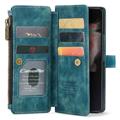 Caseme C30 Multifunctional Samsung Galaxy Z Fold4 5G Wallet Case - Blue