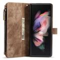 Caseme C30 Multifunctional Samsung Galaxy Z Fold4 5G Wallet Case - Brown