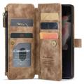 Caseme C30 Multifunctional Samsung Galaxy Z Fold4 5G Wallet Case - Brown