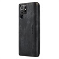 Caseme C30 Multifunctional Samsung Galaxy S22 Ultra 5G Wallet Case - Black