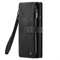 Caseme C30 Multifunctional Samsung Galaxy S22 Ultra 5G Wallet Case - Black