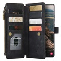 Caseme C30 Multifunctional Samsung Galaxy S22 Ultra 5G Wallet Case - Black