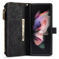 Caseme C30 Multifunctional Samsung Galaxy Z Fold4 5G Wallet Case - Black