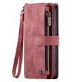 Caseme C30 Multifunctional iPhone 14 Max Wallet Case - Red