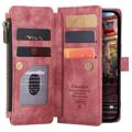 Caseme C30 Multifunctional iPhone 14 Pro Wallet Case - Red